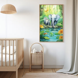 Peinture Jungle Chambre Bébé