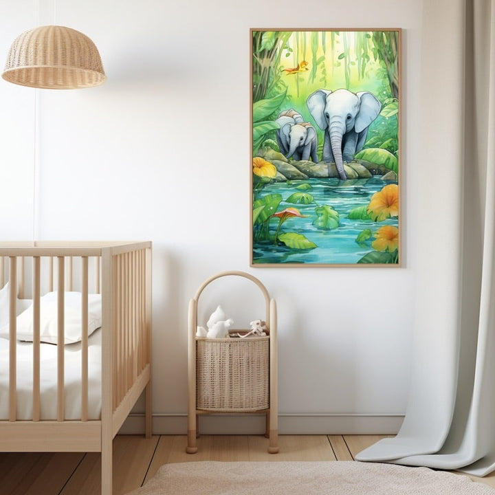 Peinture Jungle Chambre Bébé