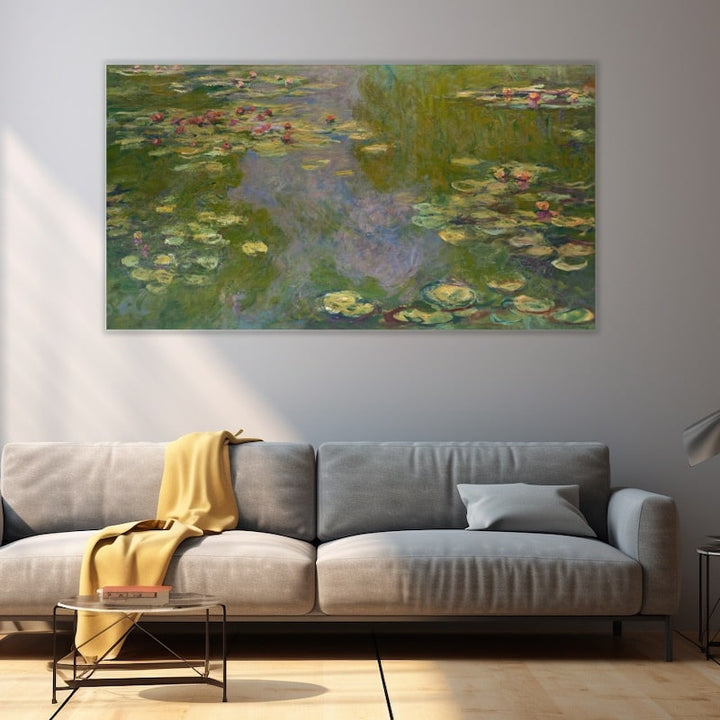 Peinture Monet Bassin aux Nénuphars, art mural décoration nature