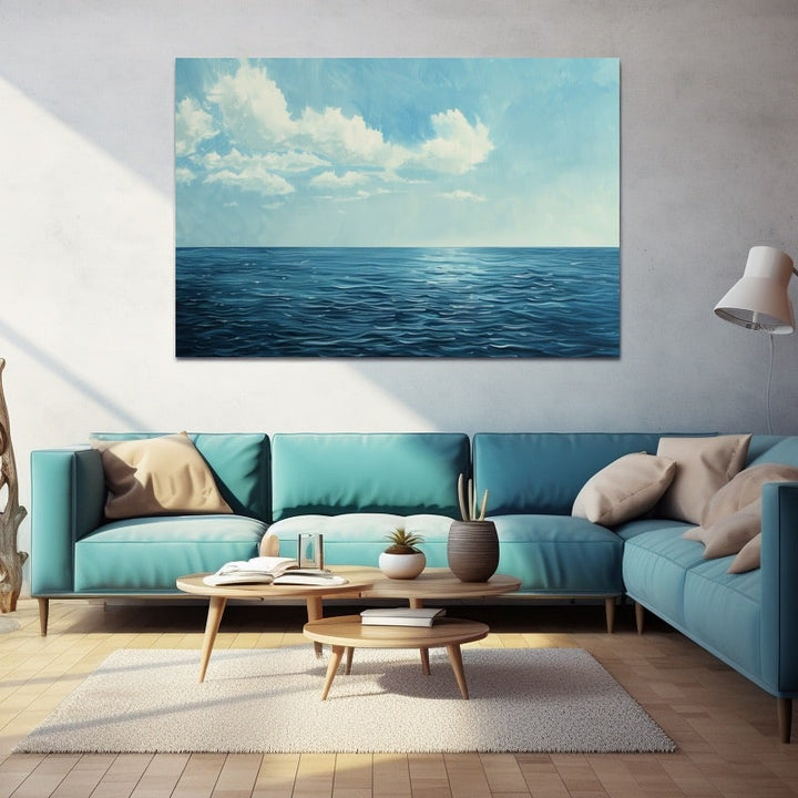 Peinture Mer Calme, art mural décoration nature