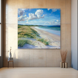 Peinture Mer Plage, art mural décoration nature