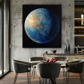 Peinture Mercure, art mural décoration nature