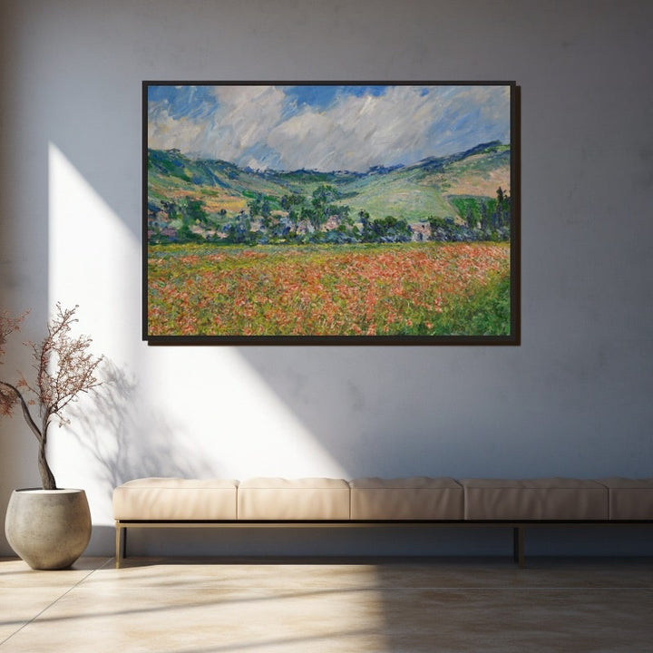 Peinture Monet Coquelicot, art mural décoration nature