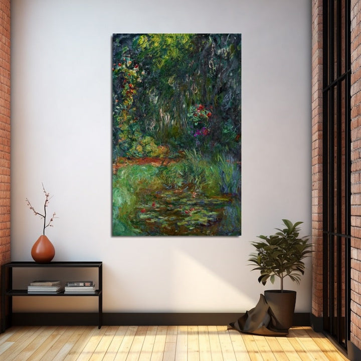 Peinture Monet Nénuphars, art mural décoration nature