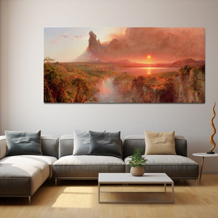 Peinture Montagne Célèbre, art mural décoration nature