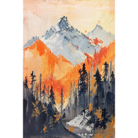 Thumbnail for Peinture Montagne Paysage Abstrait