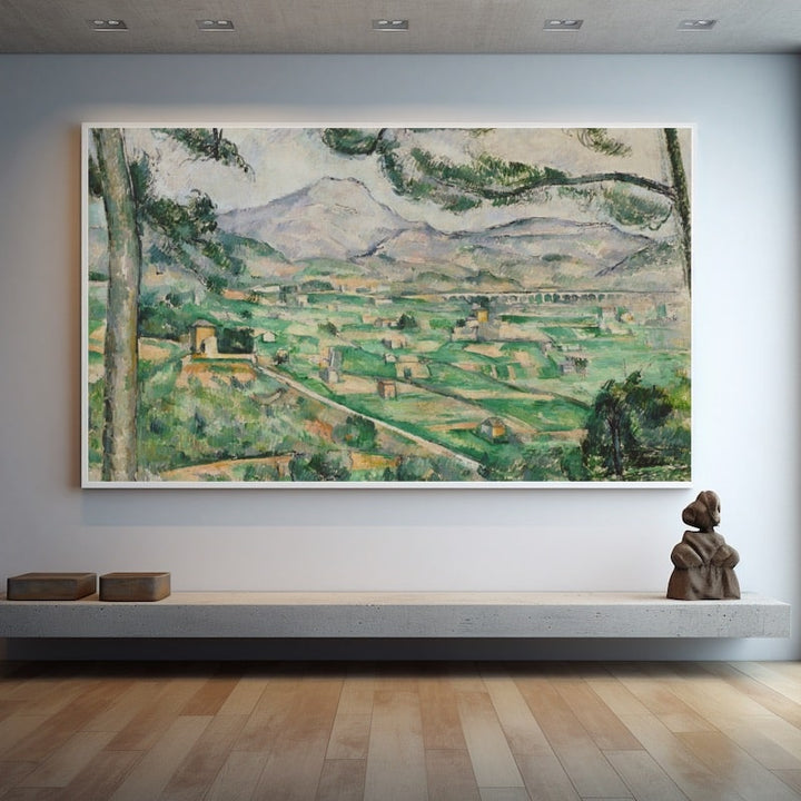 Peinture Montagne Sainte Victoire Cézanne, art mural décoration nature