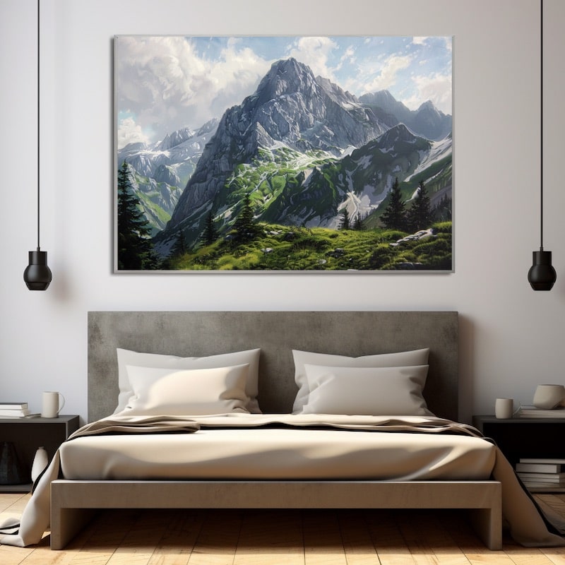 Peinture Montagnes Rocheuses
