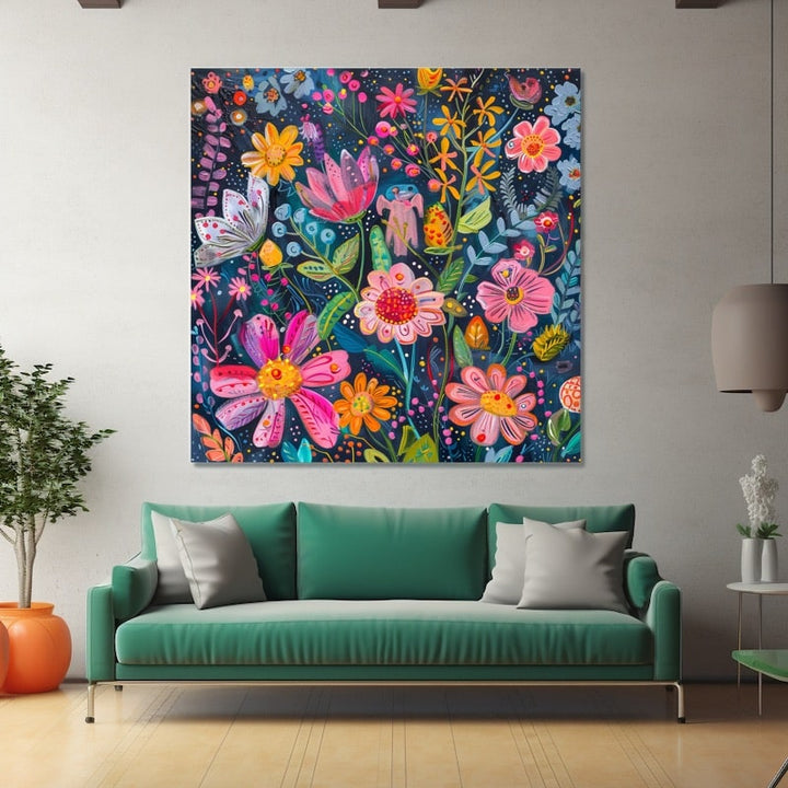 Peinture Motif Fleur