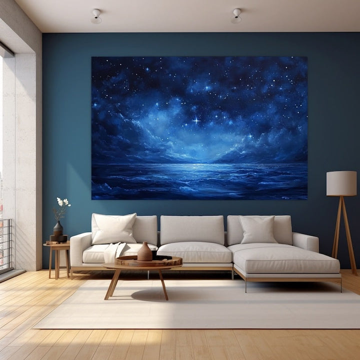 Peinture Motif Galaxie, art mural décoration nature