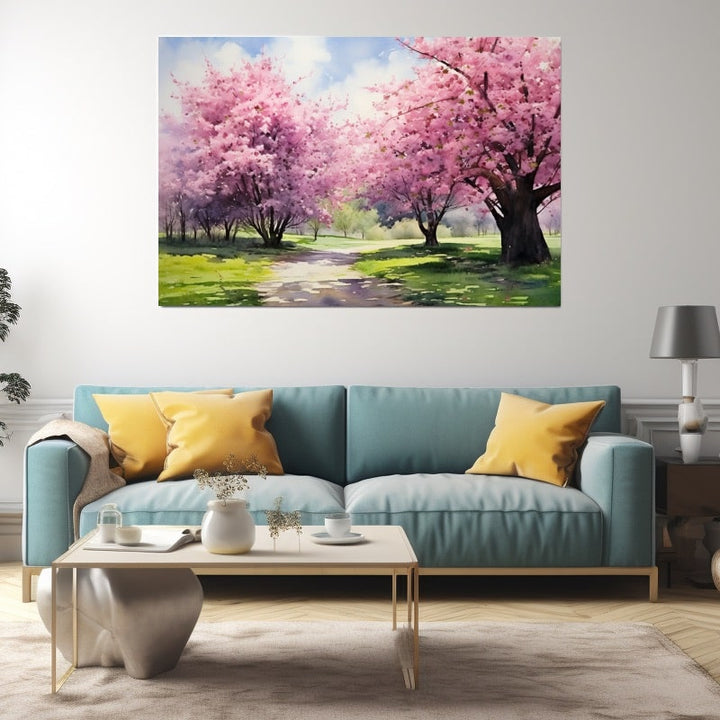 Peinture Murale Cerisier Japonais