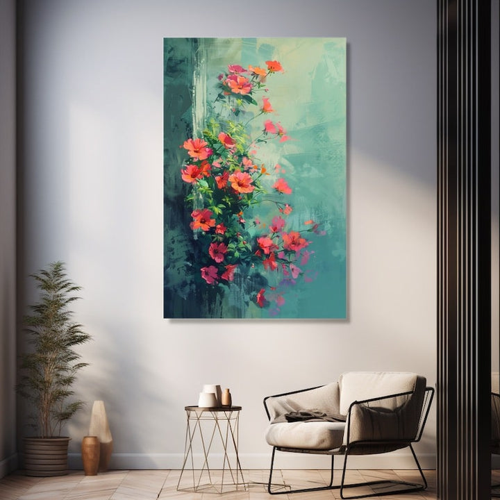 Peinture Murale Fleurs