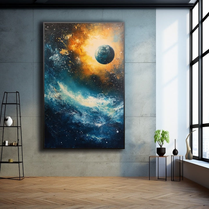 Peinture Murale Galaxie, art mural décoration nature