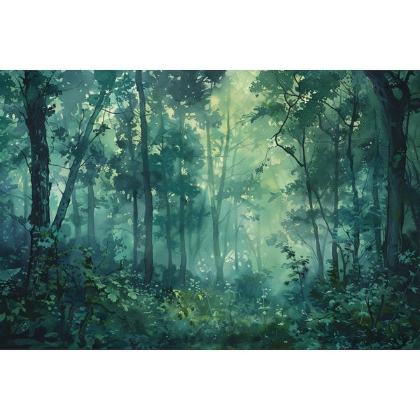 Peinture Murale Forêt, art mural décoration nature