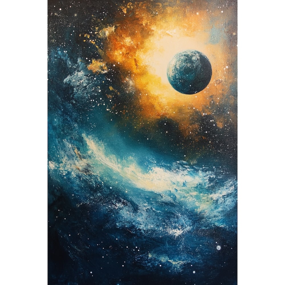 Peinture Murale de Galaxie