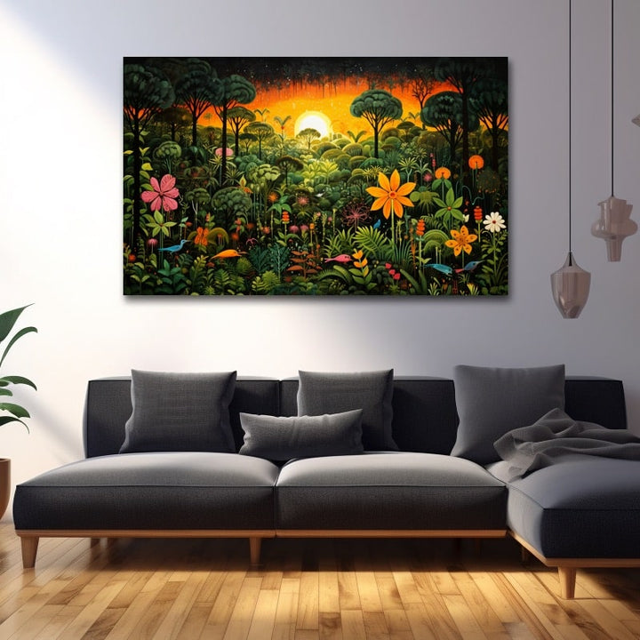 Peinture Naïve Jungle
