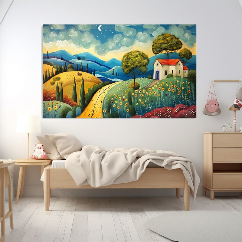 Peinture Naïve Paysage