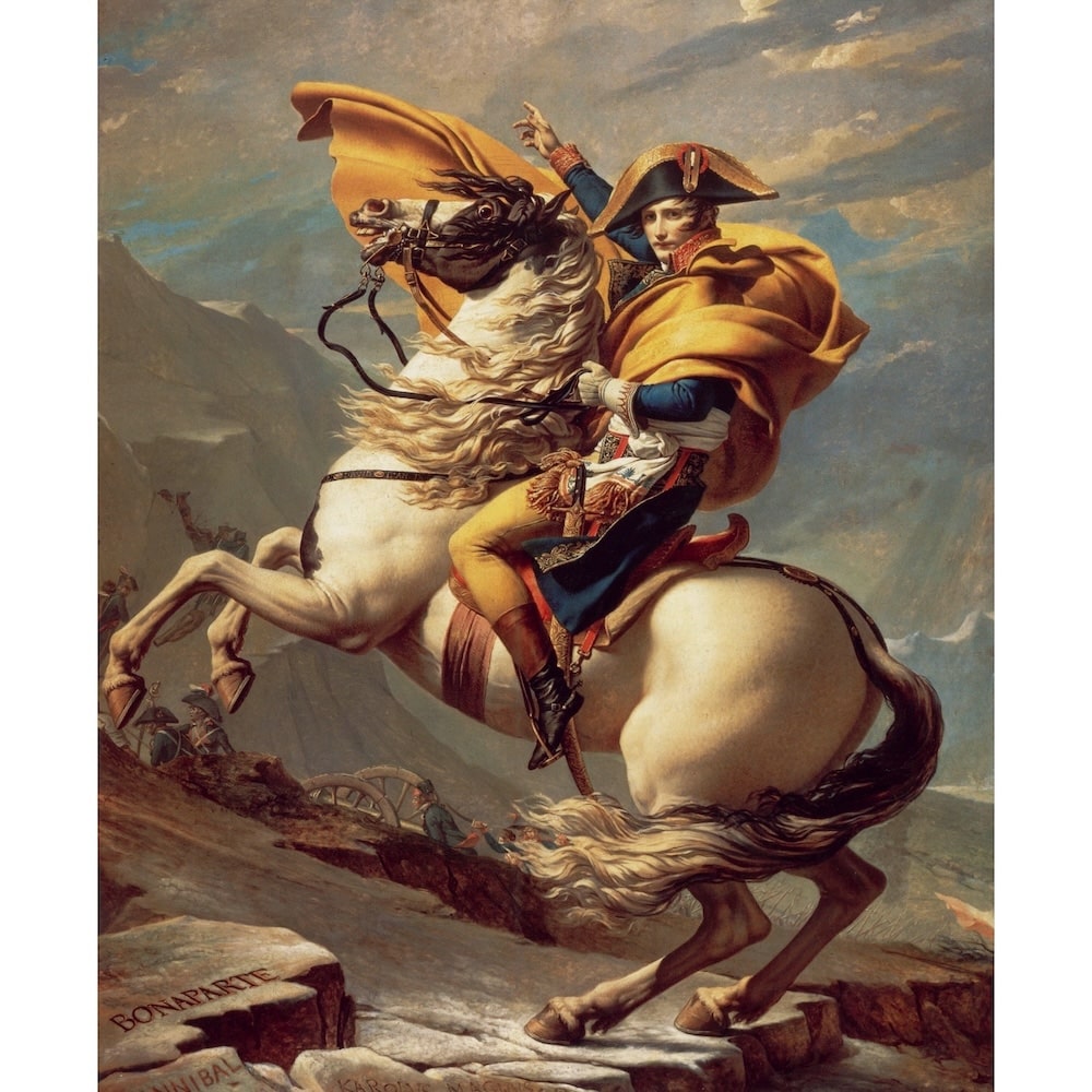Peinture Napoléon Cheval