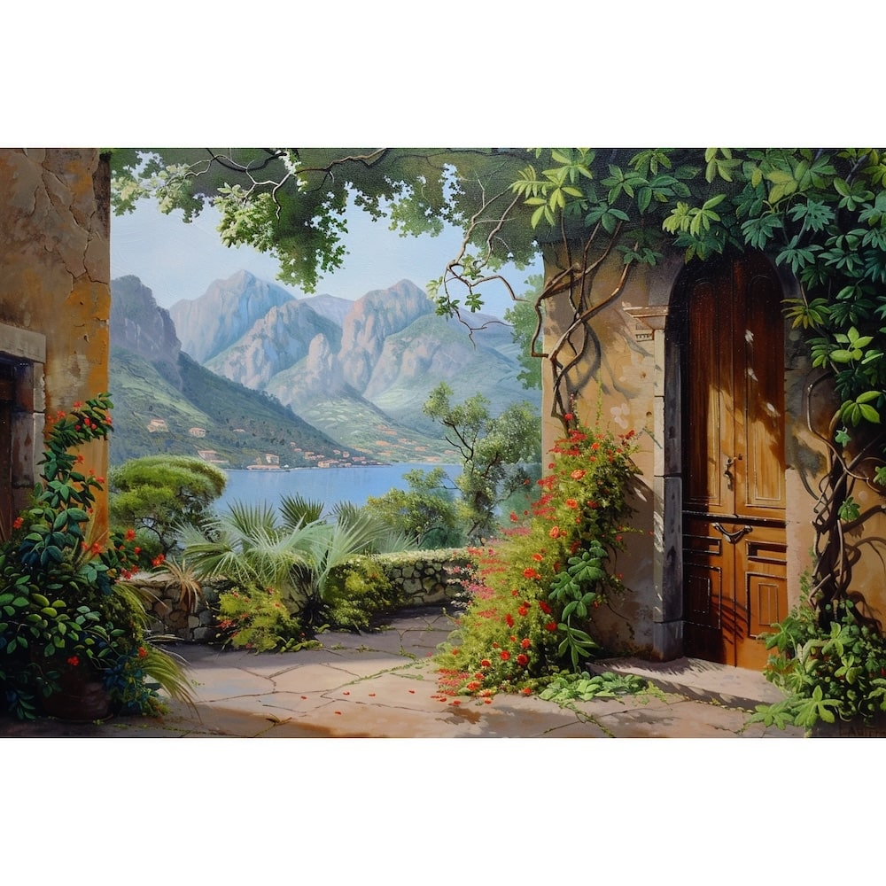 Peinture Nature Paysage de Lac