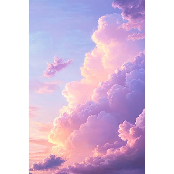Peinture Nuage Chambre, art mural décoration nature