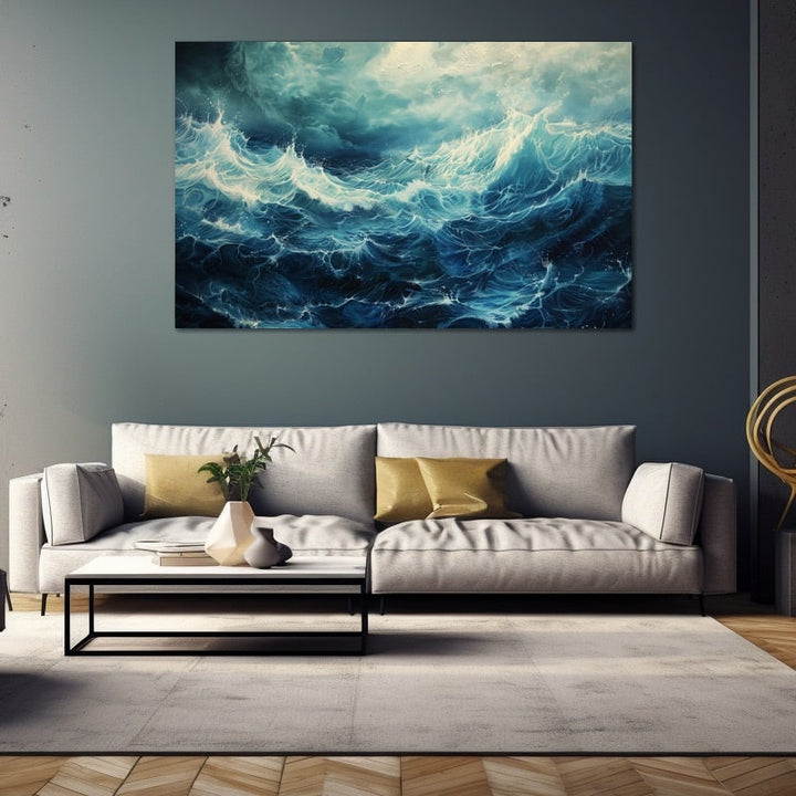 Peinture Océan, art mural décoration nature