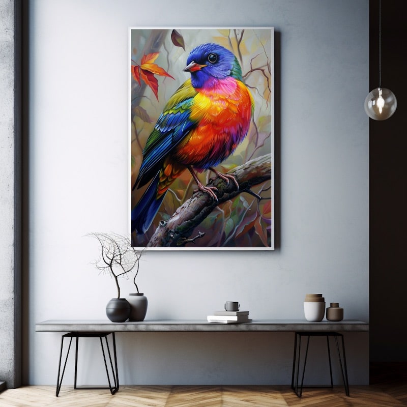 Peinture Oiseau Coloré
