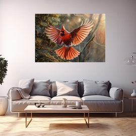 Peinture Oiseau dans le Ciel, art mural décoration nature
