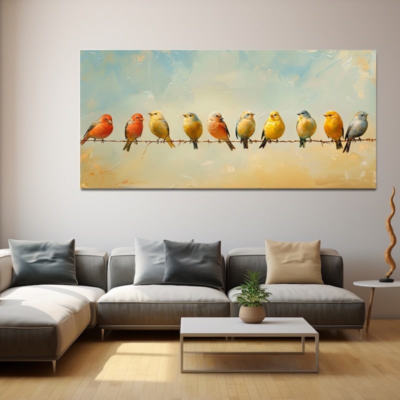 Peinture acrylique avec numéros d'oiseaux sur toile, 40x50, pour adultes, dessin à l'huile, Art décora 50x65cm no frame -TX39342 - Maison Peinture acrylique avec numéros d'oiseaux sur toile, 40x50, pour adultes, dessin à l'huile, Art décora 50x65cm no frame -TX39342 - Maison