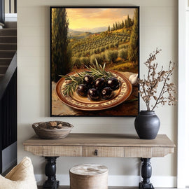 Peinture Olive, art mural décoration nature