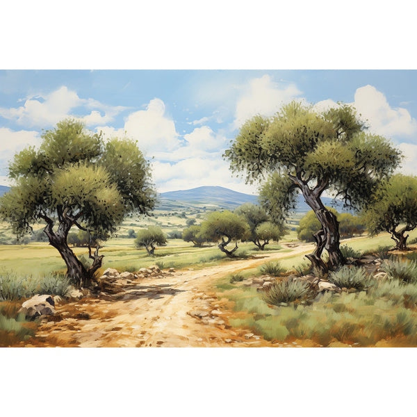 Peinture Oliviers
