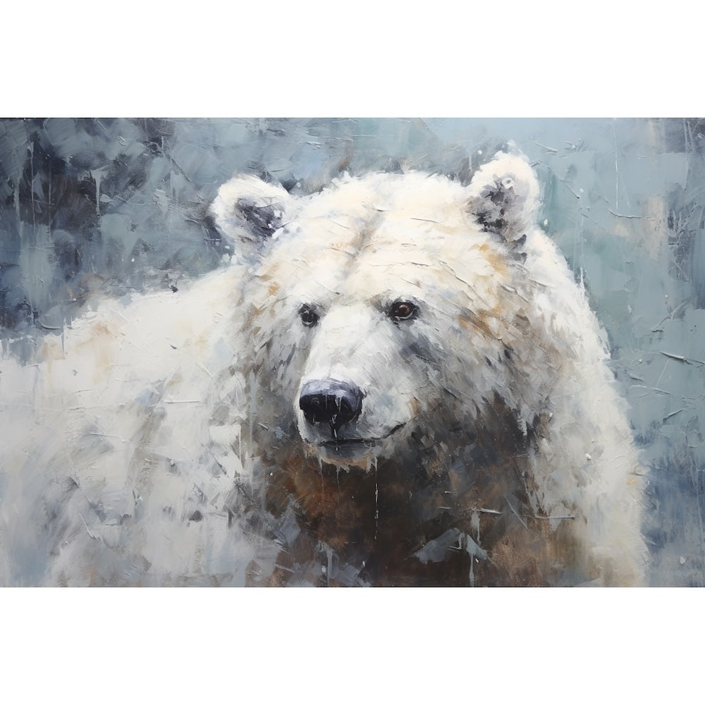 Peinture Ours Blanc