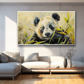 Peinture Panda, art mural décoration nature