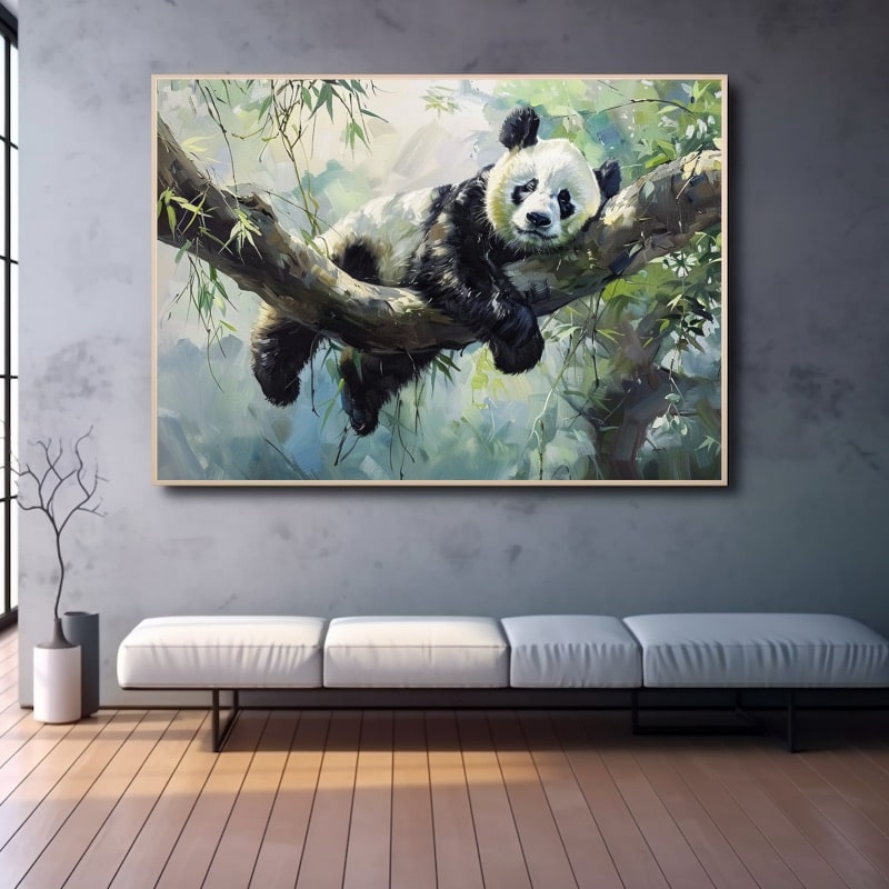 Peinture Panda Acrylique