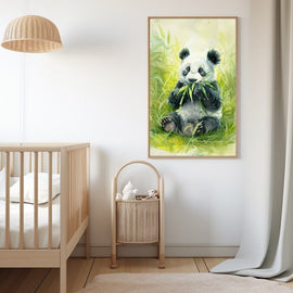 Peinture Panda Maternelle, art mural décoration nature