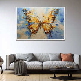 Peinture Papillon Abstrait, art mural décoration nature