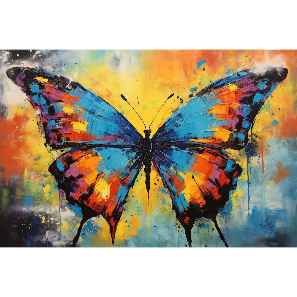 Peinture Papillon Contemporain
