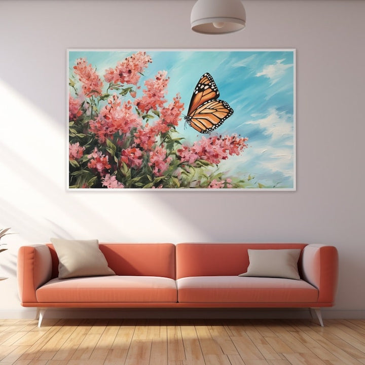 Peinture Papillons Acrylique, art mural décoration nature