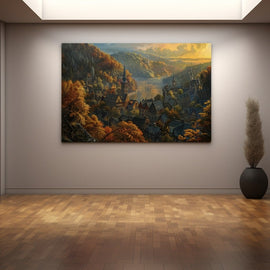 Peinture Paysage 19ème Siècle, art mural décoration nature
