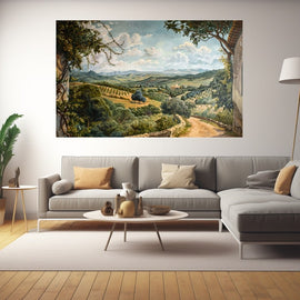 Peinture Paysage 20ème Siècle, art mural décoration nature