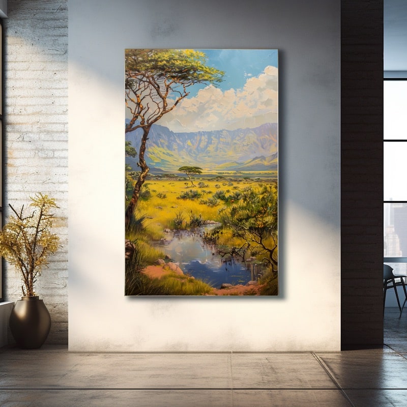 Peinture Paysage Afrique | Peinture Nature