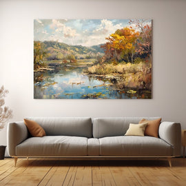 Peinture Paysage Artistique, art mural décoration nature