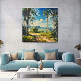 Peinture Paysage Australie, art mural décoration nature