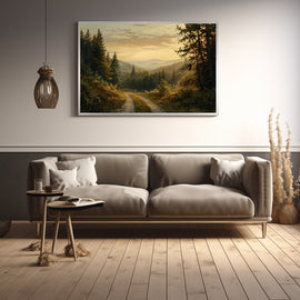 Peinture Paysage Belge, art mural décoration nature