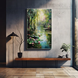 Peinture Paysage Bucolique, art mural décoration nature