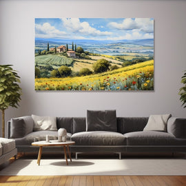 Peinture Paysage Campagne