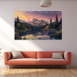 Peinture Paysage Ciel, art mural décoration nature