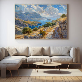 Peinture Paysage Crête, art mural décoration nature