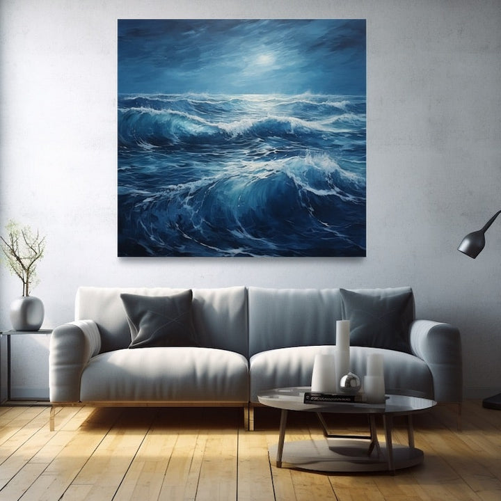 Peinture Nuit Marine, art mural décoration nature