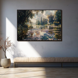 Peinture Paysage de Loire, art mural décoration nature