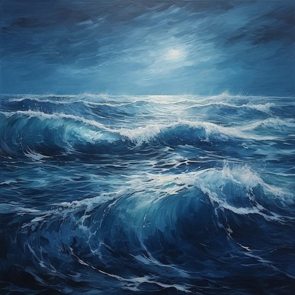 Peinture Nuit Marine, art mural décoration nature